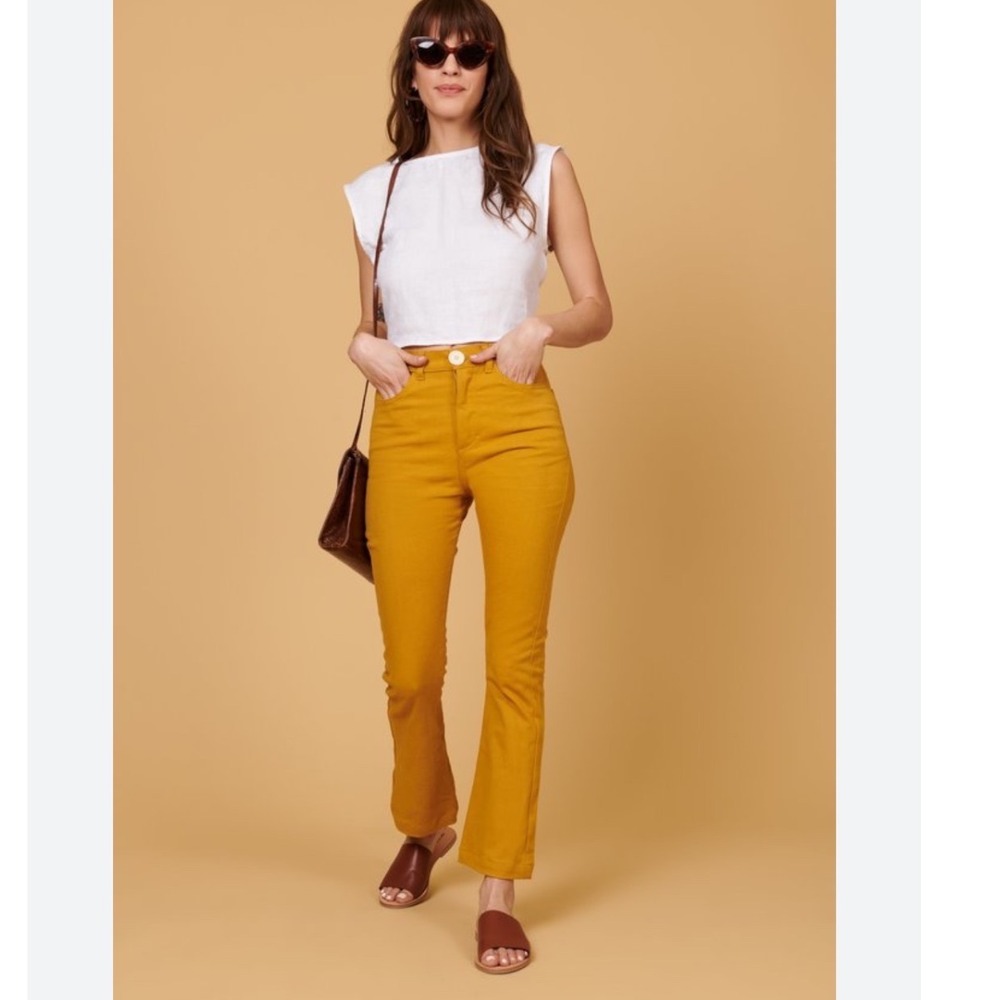 Whimsy + Row Fae Pant - Gold Jean Size 26